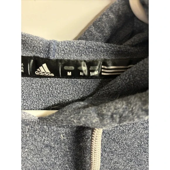 Adidas Michigan Wolverines Hoodie Men's Large Gray Pullover Sweatshirt NCAA - Picture 5 of 6